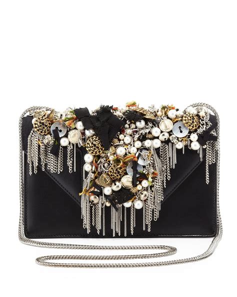 Saint Laurent Betty Borsa Mini Embellished Shoulder 